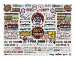 Firebrand RC Sponsor Logos 1C Decal Set (8.5x11") -Traxxas Shop fbr1scldtl123