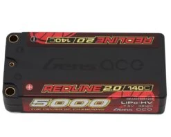 Gens Ace Redline 2.0 2S Shory LiHV Battery 140C (7.6V/5000mAh) W/5mm Bullets
