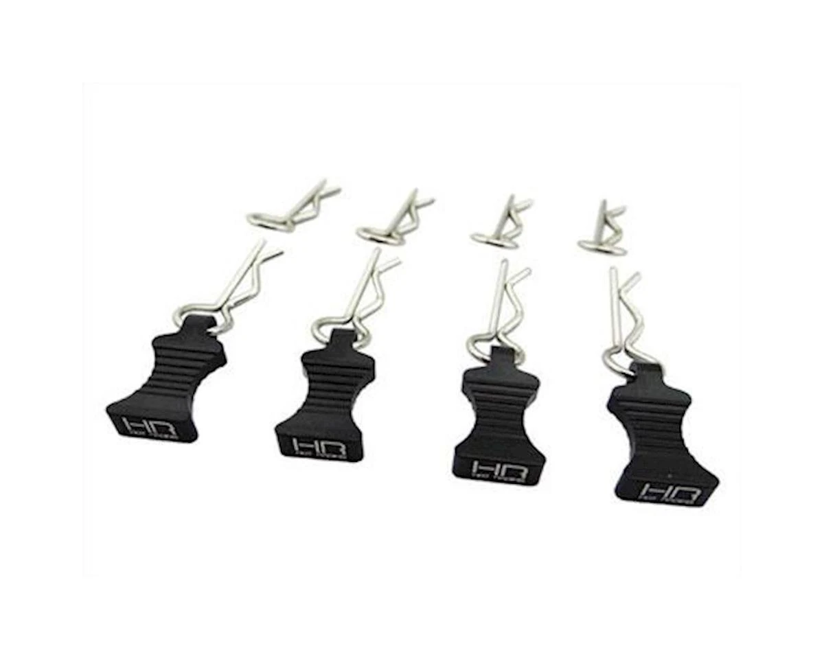 Hot Racing 1/10 Aluminum EZ Pulls W/Body Clips (Silver) (4) 10 Hot Racing 1/10 Aluminum EZ Pulls W/Body Clips (Silver) (4) - Image 8