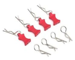 Hot Racing 1/10 Aluminum EZ Pulls W/Body Clips (Silver) (4) 14 Hot Racing 1/10 Aluminum EZ Pulls W/Body Clips (Silver) (4) -Traxxas Shop hraac03ez02 1