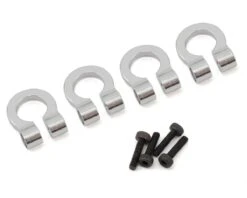 Hot Racing 1/10 Aluminum Tow Shackle D-Rings (Silver) (4) -Traxxas Shop hraacc80808 2