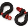 Hot Racing 1/10 Scale Aluminum D-Ring Tow Shackle (Black) (2) -Traxxas Shop hraacc808x01