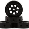 Hot Racing 1.9" Aluminum MRC Beadlock Wheels (Black) (4) W/12mm Hex -Traxxas Shop hrablw198n01