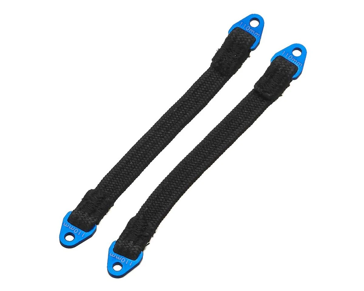 Hot Racing 110mm Suspension Travel Limit Straps (2) (Blue) 3 Hot Racing 110mm Suspension Travel Limit Straps (2) (Blue)
