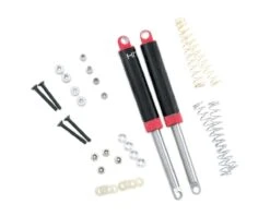 Hot Racing Red Internal Spring Air Shocks 120mm