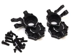 Hot Racing Aluminum Front Inner Portal Housing For Traxxas TRX-4 (Black) (2)