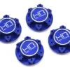 Hot Racing Aluminum Serrated 25mm Hex Wheel Nuts For Traxxas X-Maxx (Blue) (4) -Traxxas Shop hraxmx10n06