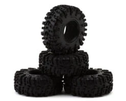 Injora 1.3" Swamp Claw M/T Micro Rock Crawler Tires Combo (4) (70mm OD) (S5) W/Super Soft Silicone Rubber Inserts