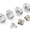 Team Integy 17mm Aluminum Hex Wheel Hub Set (Silver) (4) (+6mm Offset)