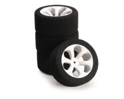 Jaco Prism 1/10 Mounted Truck Front Foam Tires (Purple) (2) W/12mm Hex