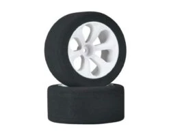 Jaco Prism Low Profile 1/10 Mounted Truck Front Foam Tires (Purple) W/12mm Hex