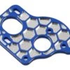 JConcepts B6.1/B6.1D Aluminum "3 Gear" Layback Honeycomb Motor Plate (Blue) -Traxxas Shop jco2408 1