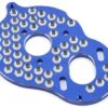 JConcepts B5M Aluminum "3 Gear" Honeycomb Motor Plate (Blue) -Traxxas Shop jco2428 1
