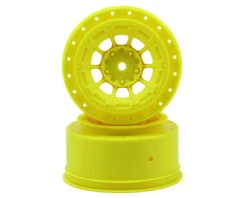 JConcepts 12mm Hex Hazard Short Course Wheels W/3mm Offset (Yellow) (2) (SC5M)