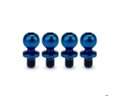 JConcepts 5.5mm Revolved Titanium Ball Studs (Black) (4) (4mm)