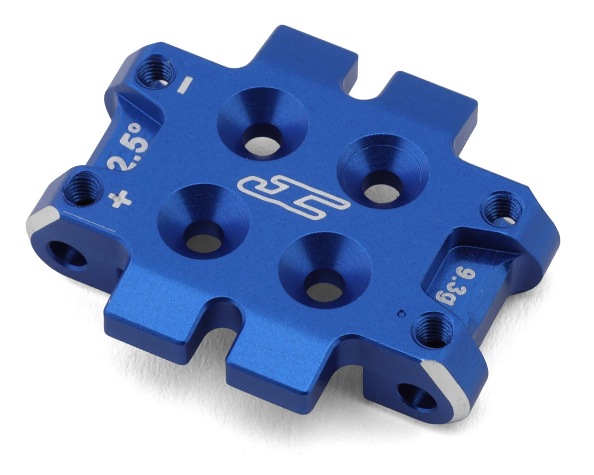 JConcepts RC10B7 Aluminum Front Bulkhead (Blue) (2.5°) 4 JConcepts RC10B7 Aluminum Front Bulkhead (Blue) (2.5°) - Image 2