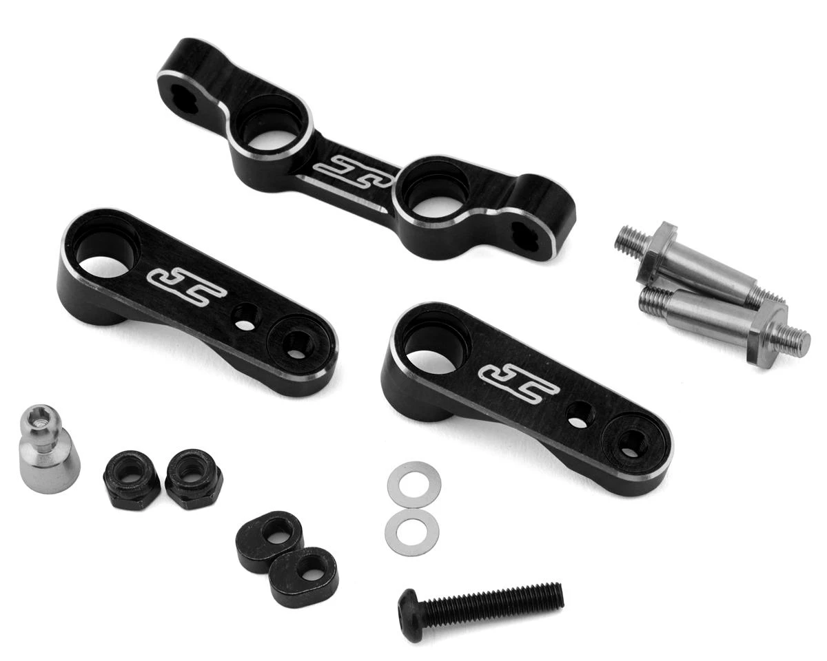 JConcepts Team Associated RC10B7/RC10B7D Aluminum Steering Bellcrank Kit (Black) 3 JConcepts Team Associated RC10B7/RC10B7D Aluminum Steering Bellcrank Kit (Black)