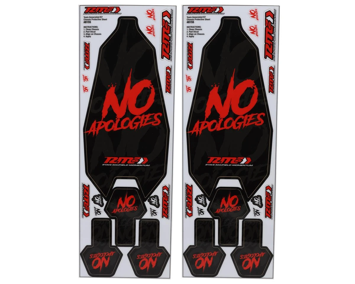 JConcepts RC10B7 RM2 "No Apologies" Precut Chassis Protective Sheet (2) 3 JConcepts RC10B7 RM2 "No Apologies" Precut Chassis Protective Sheet (2)