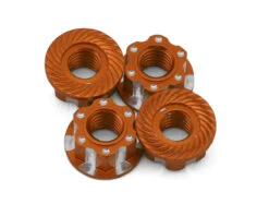 J&T Bearing Co. 4mm Machined Aluminum Wheel Nuts (Natural) (4) -Traxxas Shop jtb jt10676 o