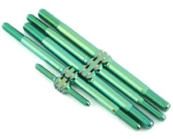 J&T Bearing Co. Associated RC8T3.2 Titanium "Milled" Turnbuckle Kit (Green)
