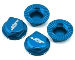 J&T Bearing Co. Aluminum 17mm Serrated Wheel Nuts (Blue) (4) -Traxxas Shop jtb jt11160 lb 1