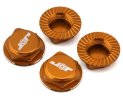 J&T Bearing Co. Aluminum 17mm Serrated Wheel Nuts (Orange) (4) -Traxxas Shop jtb jt11160 o