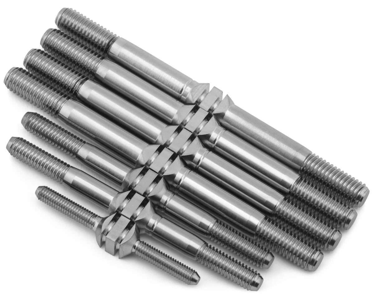 J&T Bearing Co. Tekno NB48/EB48 2.2 Titanium "Milled'' Turnbuckles (Natural) (7) 3 J&T Bearing Co. Tekno NB48/EB48 2.2 Titanium "Milled'' Turnbuckles (Natural) (7)