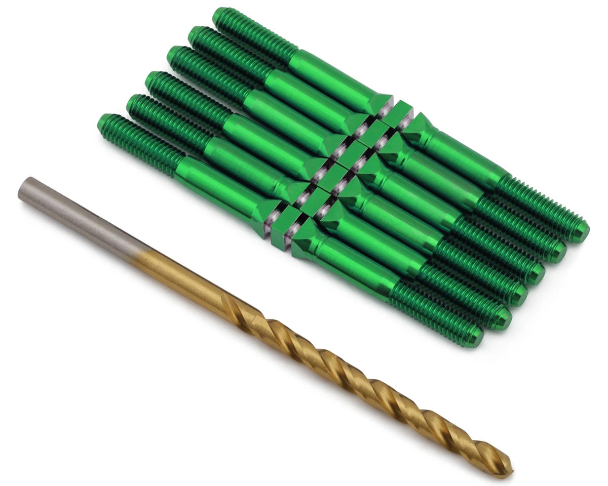 J&T Bearing Co. XRAY XB2 '25 Titanium "Milled" XD Turnbuckles (Green) 4 J&T Bearing Co. XRAY XB2 '25 Titanium "Milled" XD Turnbuckles (Green) - Image 2