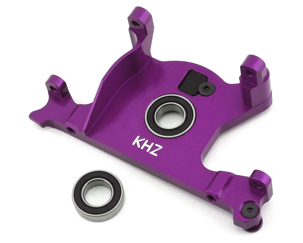 King Headz Aluminum Motor Mount W/Bearing For Traxxas Rustler 4x4 (Purple) 3 King Headz Aluminum Motor Mount W/Bearing For Traxxas Rustler 4x4 (Purple)