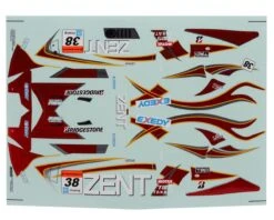 Killerbody Zent Cerumo Lexus RC F 1/10 Decal Sheet