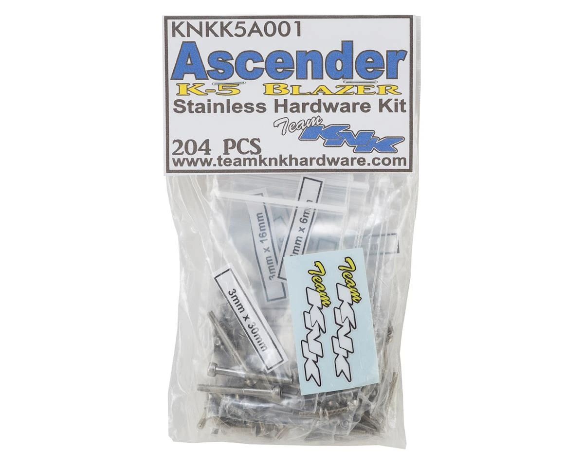 Team KNK Vaterra K-5 Ascender Stainless Hardware Kit (204) 3 Team KNK Vaterra K-5 Ascender Stainless Hardware Kit (204)