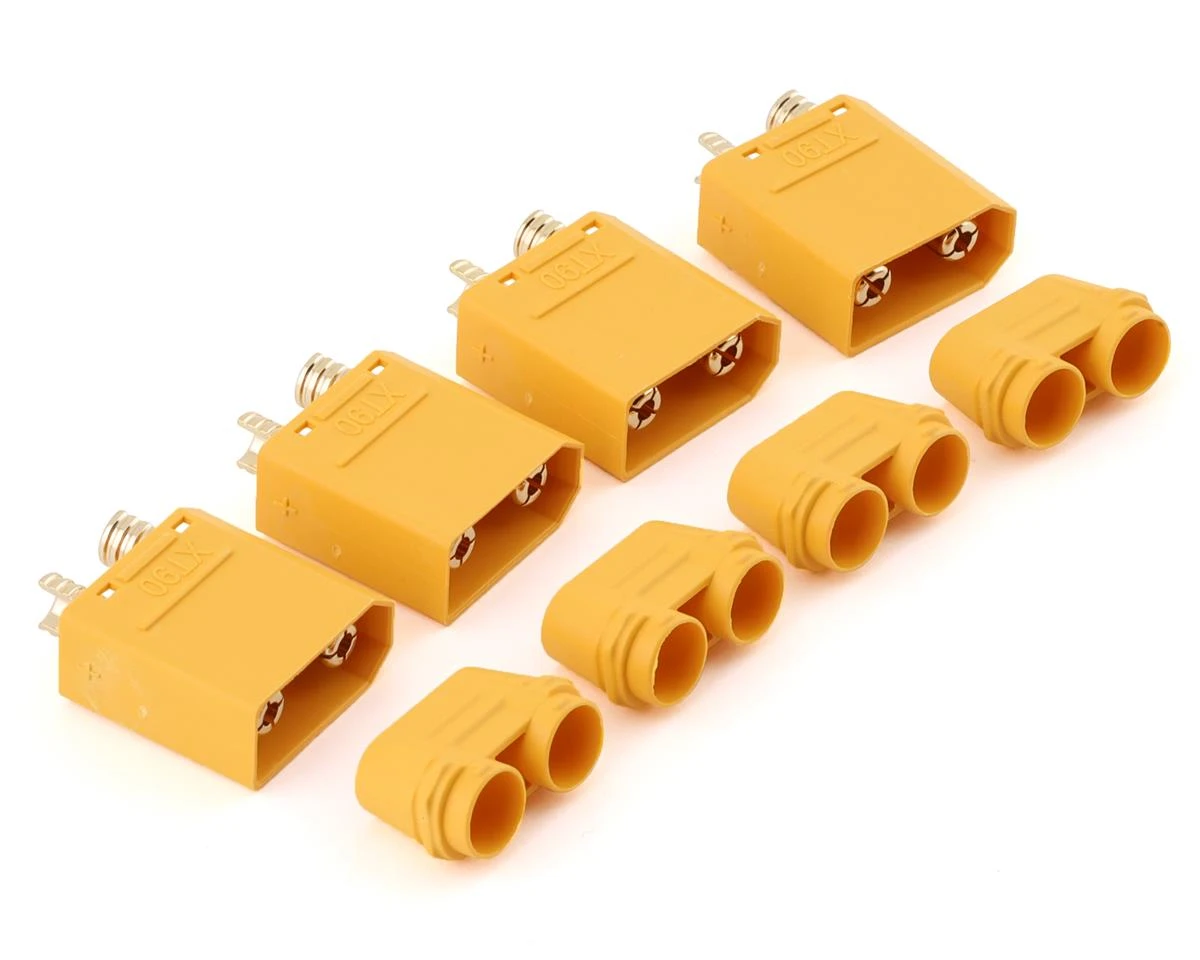 Maclan XT90 Connectors (4 Male) (Yellow) 5 Maclan XT90 Connectors (4 Male) (Yellow) - Image 3