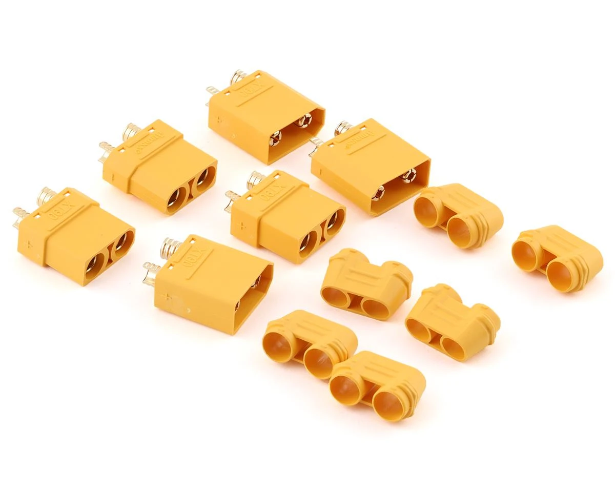 Maclan XT90 Connectors (4 Male) (Yellow) 3 Maclan XT90 Connectors (4 Male) (Yellow)