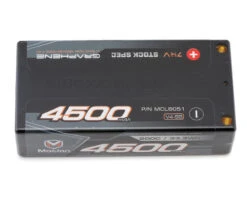 Maclan Graphene V4-SS 2S 200C Shorty LiPo Battery (7.4V/4500mAh) (Stock Spec) W/5mm Bullets