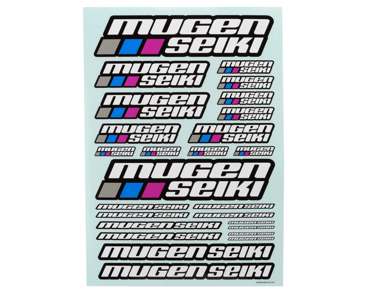 Mugen Seiki Large Decal Sheet 3 Mugen Seiki Large Decal Sheet
