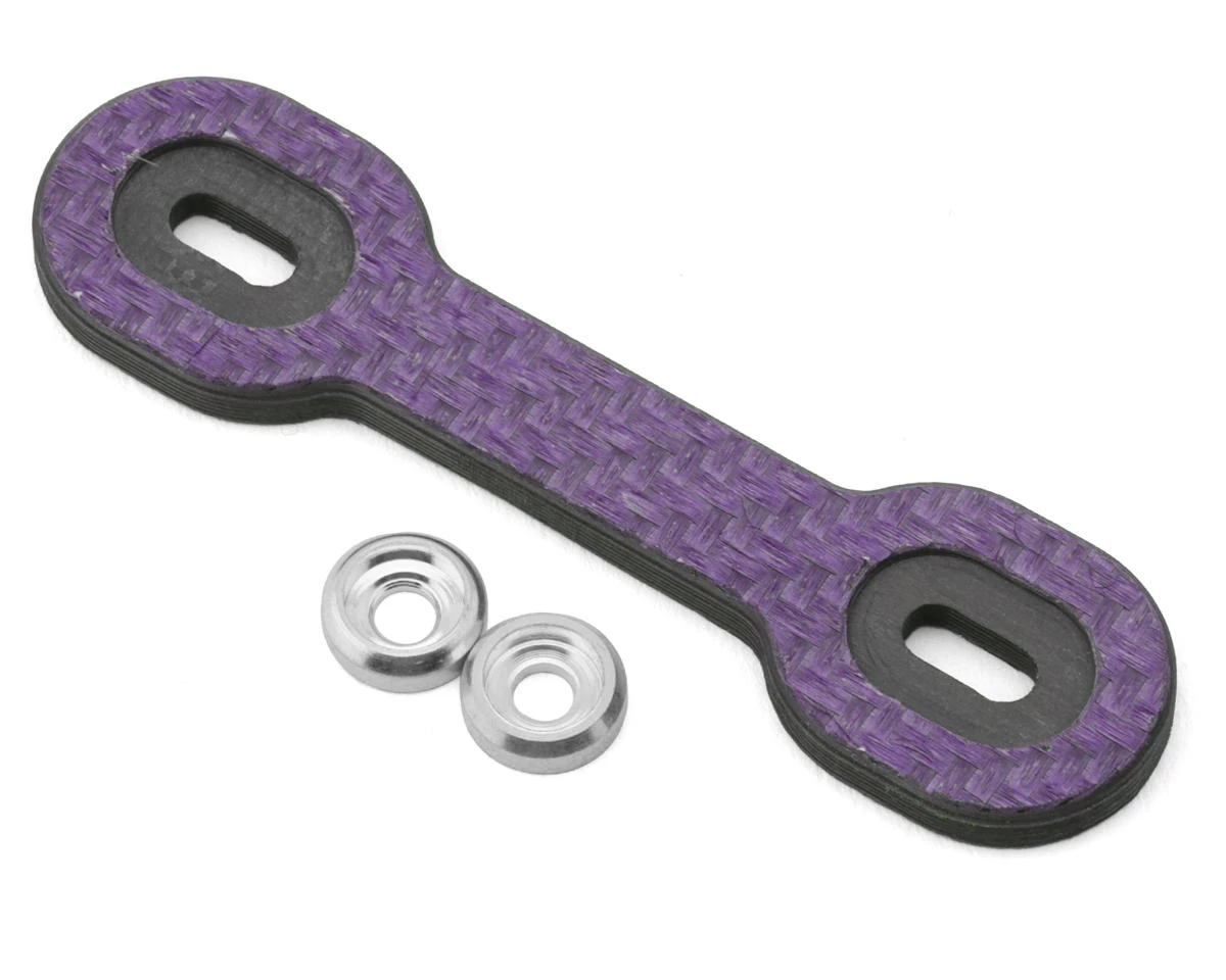 Position 1 RC Universal Carbon Fiber One Piece Wing Button Plate (Purple) 4 Position 1 RC Universal Carbon Fiber One Piece Wing Button Plate (Purple) - Image 2