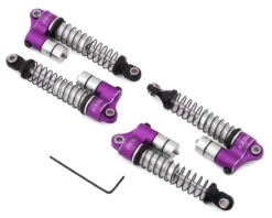 NEXX Racing Reservoir Aluminum Threaded Oil Filled Shocks For Traxxas TRX-4M (4) (Purple)