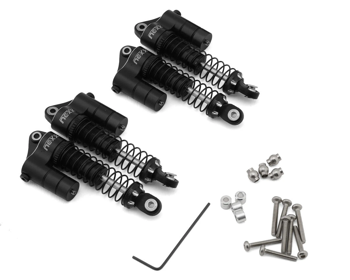 NEXX Racing Redcat Ascent18 Reservoir Aluminum Oil Shocks (Black) (4) (53mm) 4 NEXX Racing Redcat Ascent18 Reservoir Aluminum Oil Shocks (Black) (4) (53mm) - Image 2