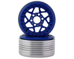 Team Ottsix Racing Deep Pocket 1.9" Dillinger Rock Crawler Beadlock Wheels (Black) (2) -Traxxas Shop ott dill 1.9 bu