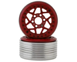 Team Ottsix Racing Deep Pocket 1.9" Dillinger Rock Crawler Beadlock Wheels (Black) (2)