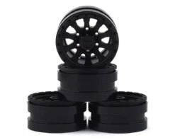 Pit Bull Tires Raceline Ryno 1.55 Aluminum Beadlock Crawler Wheels (Black) (4) W/12mm Hex -Traxxas Shop pbtpbw15clbb