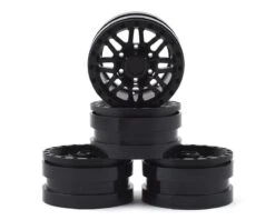 Pit Bull Tires Raceline Ryno 1.55 Aluminum Beadlock Crawler Wheels (Black) (4) W/12mm Hex -Traxxas Shop pbtpbw15rybb