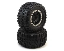 Pro-Line Trencher Pro-Loc Pre-Mounted All Terrain Tires (MX43) W/Impulse Pro-Loc Wheels (Black) (2)