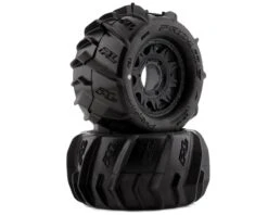 Pro-Line Dumont 2.8" Pre-Mounted Tires W/Raid Wheels (Black) (2) (Z3) W/Removable Hex