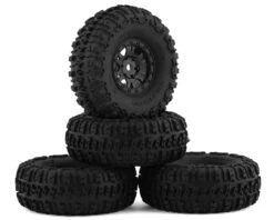 Pro-Line SCX24 1.0" Trencher Pre-Mounted Tires W/Impulse Wheels (Black) (4) (Medium)