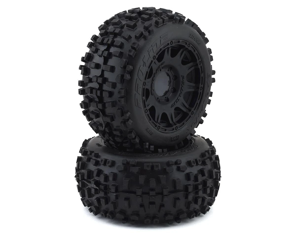 Pro-Line Badlands 3.8" Pre-Mounted Truck Tires (2) (Black) W/Raid Wheels (M2) 3 Pro-Line Badlands 3.8" Pre-Mounted Truck Tires (2) (Black) W/Raid Wheels (M2)