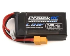 ProTek RC 3S 90C Si-Graphene + HV LiPo Battery W/XT60 Connector (11.4V/1400mAh) 9 ProTek RC 3S 90C Si-Graphene + HV LiPo Battery W/XT60 Connector (11.4V/1400mAh) -Traxxas Shop ptk 5570 1