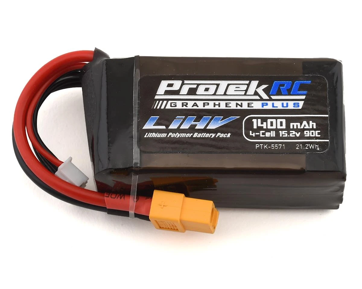 ProTek RC 3S 90C Si-Graphene + HV LiPo Battery W/XT60 Connector (11.4V/1400mAh) 4 ProTek RC 3S 90C Si-Graphene + HV LiPo Battery W/XT60 Connector (11.4V/1400mAh) - Image 2