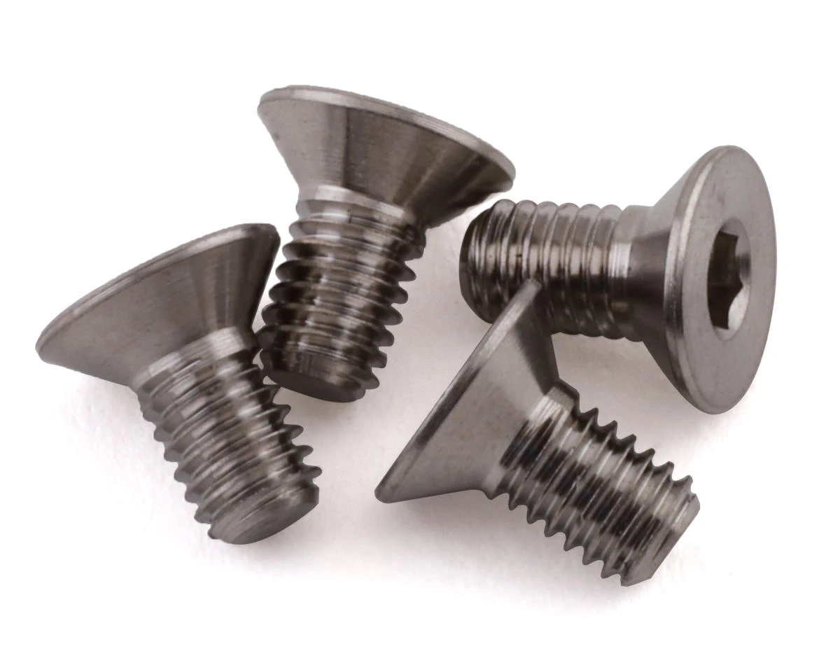 ProTek RC 3x8mm "Grade 5" Titanium Flat Head Hex Screw (4) 4 ProTek RC 3x8mm "Grade 5" Titanium Flat Head Hex Screw (4) - Image 2