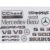 RC4WD CChand Steel Logo Decal Sheet For Traxxas TRX-4 Mercedes-Benz G-500